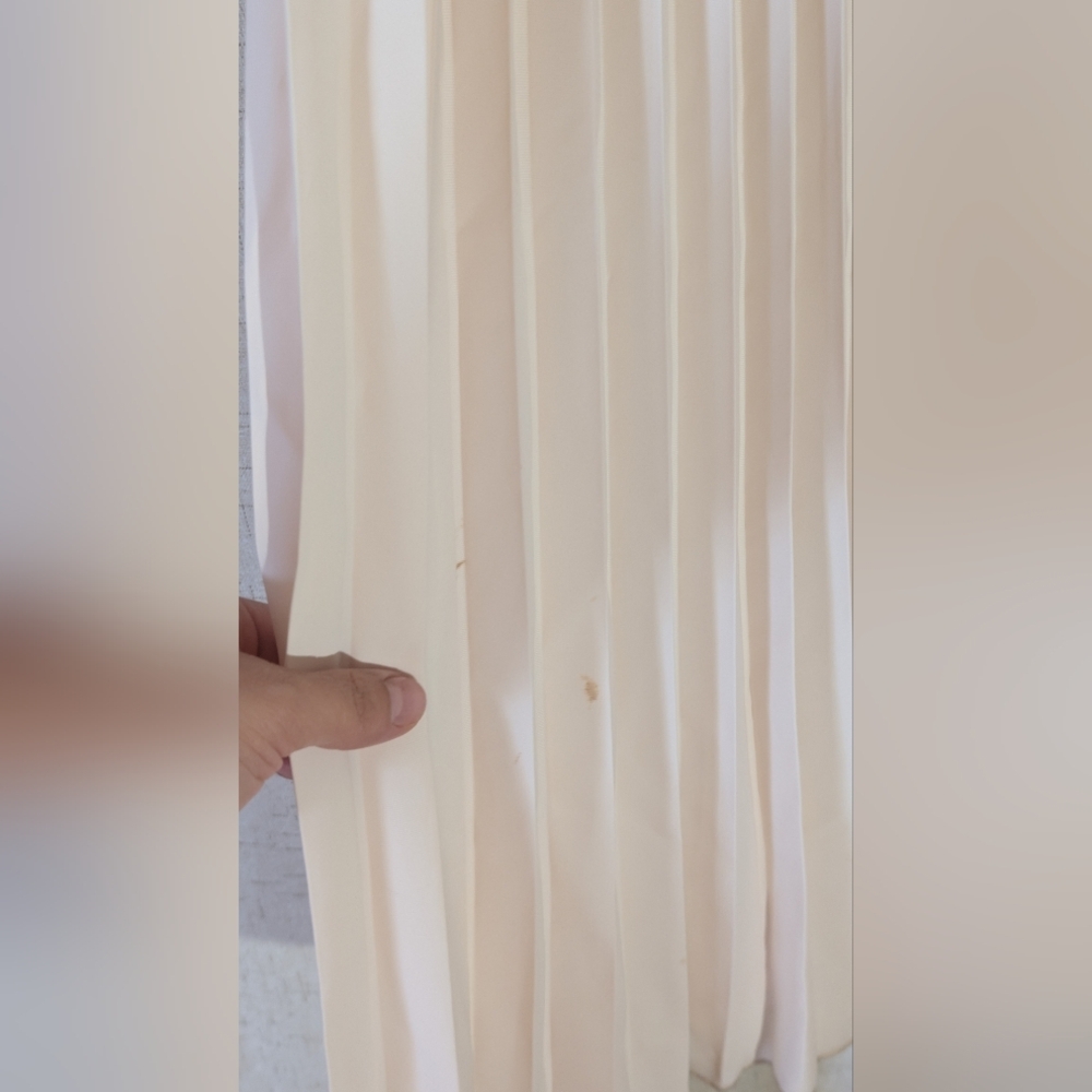 SHEIN Cream Long Sleeve Maxi Dress - Picture 7 of 12